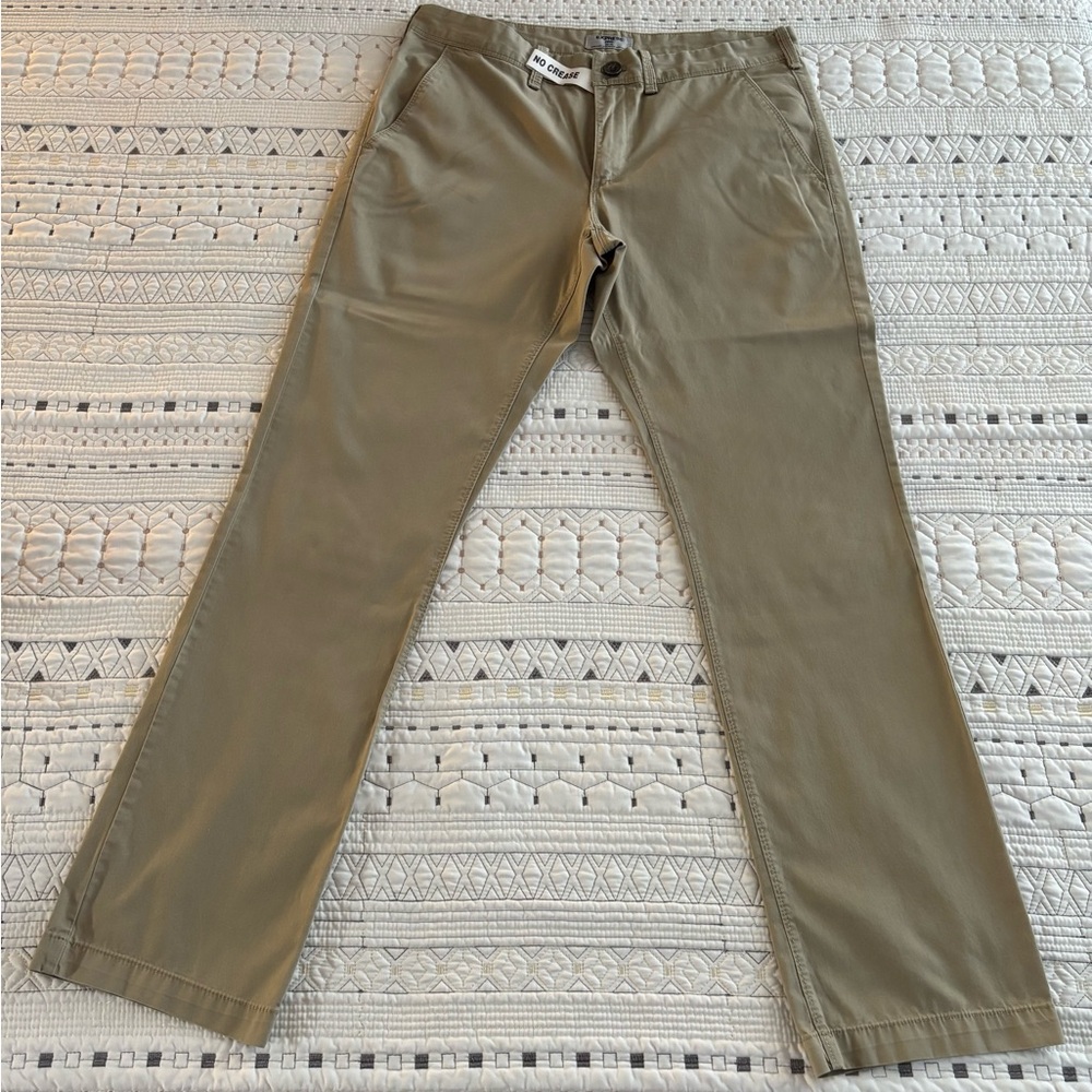 Express Tan Chinos Classic Straight-Leg (32x32)
